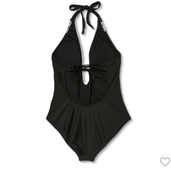 🆕 crochet trim plunge one piece swimsuit - Picture 6 of 9